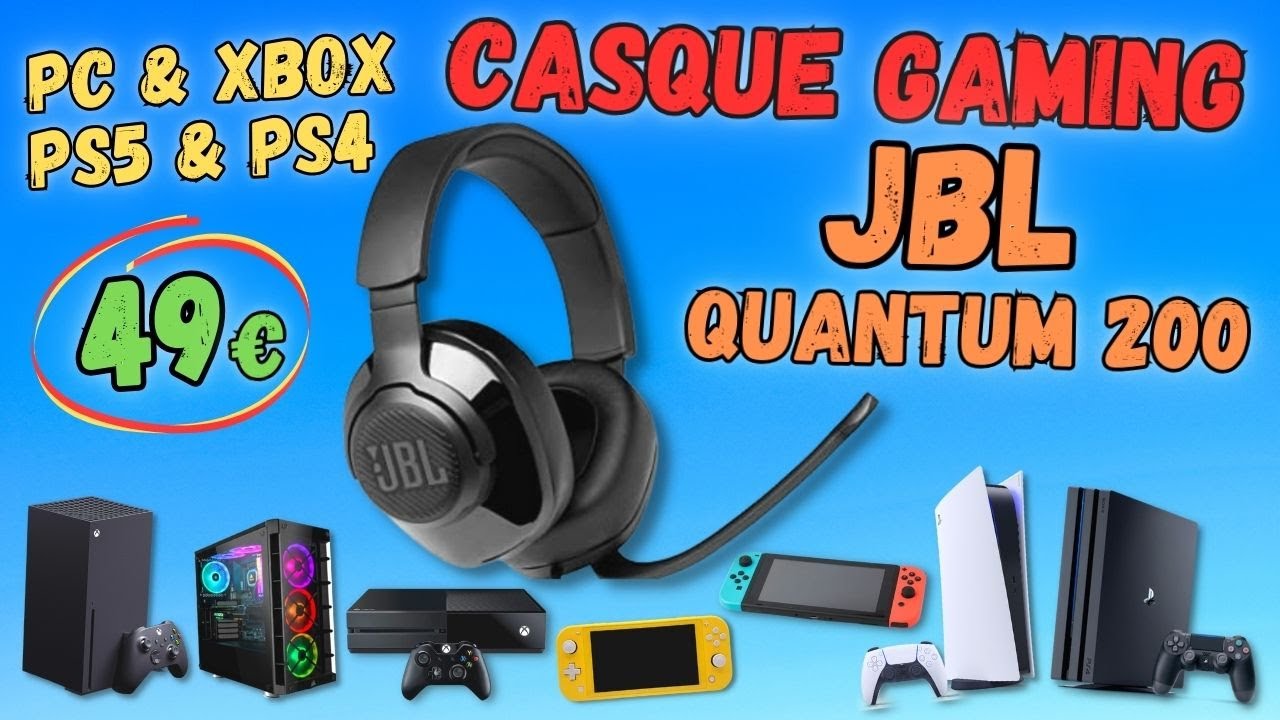 JBL Quantum 200 casque gaming