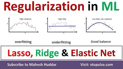 Regularization Lasso vs Ridge vs Elastic Net Overfitting Underfitting Bias & Variance Mahesh Huddar