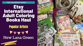 Etsy Coloring Book Haul Overseas | Lana Green, Karolina Kubikoska, MomoGirl, Mariola Budek & More