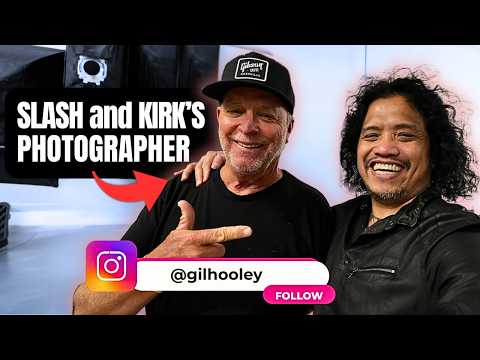 He photographed SLASH and KIRK – Photoshoot DAY!