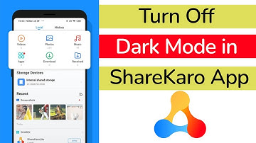 How to Turn Off Dark Mode in ShareKaro App?