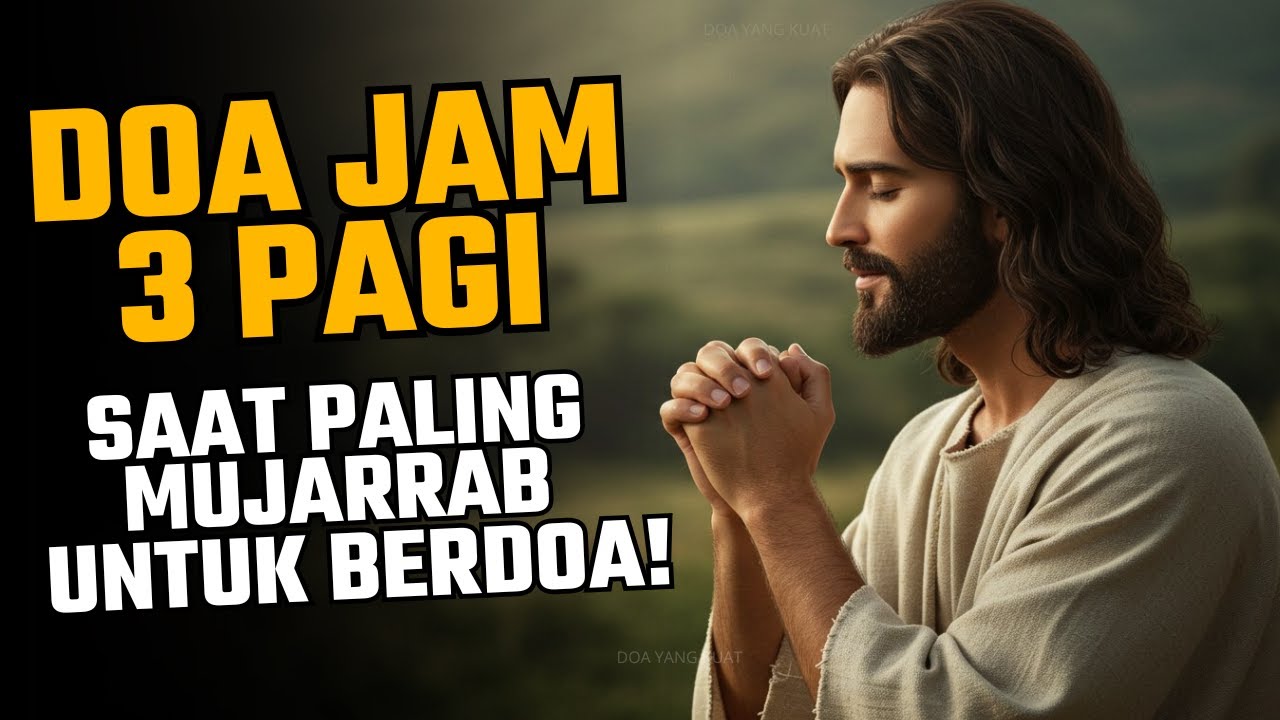 BERDOA JAM 3 PAGI – SAAT PALING MUJARRAB UNTUK BERDOA! PERCAYALAH KEPADA TUHAN YESUS