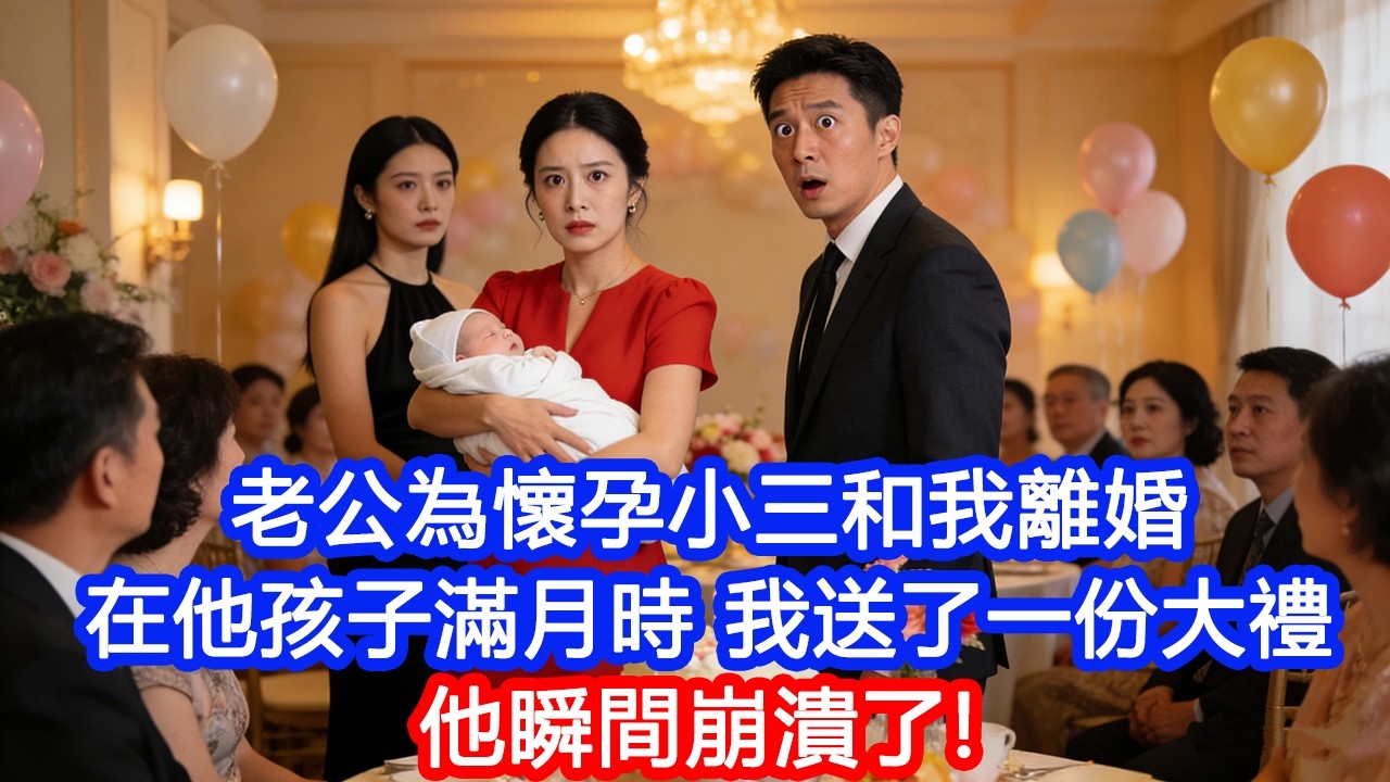 【情感故事】老公為懷孕小三和我離婚，在他孩子滿月時，我送了一份大禮，他瞬間崩潰了！#故事 #人生哲理 #婚姻 #出軌 #爽文