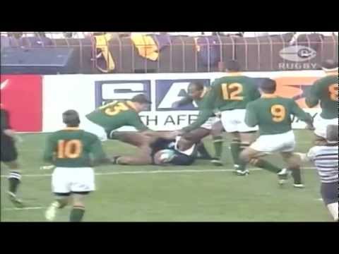 Japie Mulder Tackle on Jonah Lomu Rugby World Cup 1995