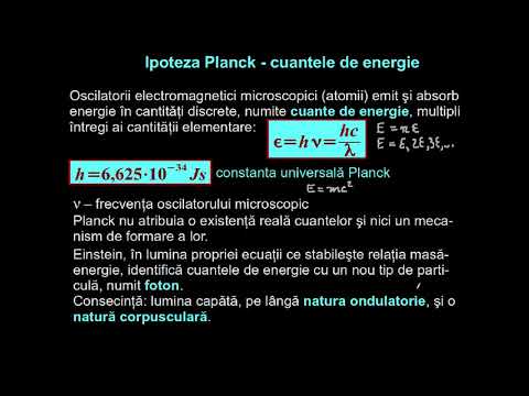 Ipoteza Planck. Fotonul. Explicarea efectului fotoelectric. | Lectii-Virtuale.ro