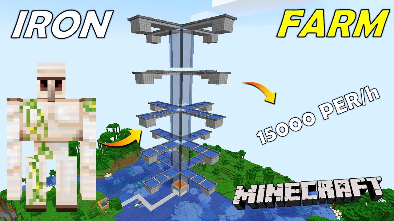 I BUILD UNLIMITED IRON FARM MINECRAFT GAMEPLAY 12 YouTube