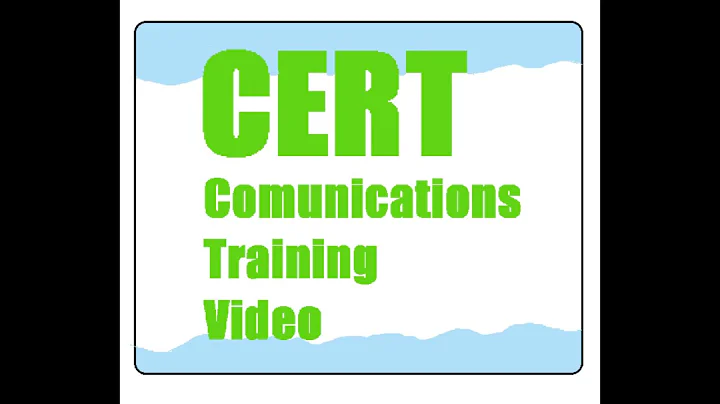 CERT General Radio Instruction 7 23 19