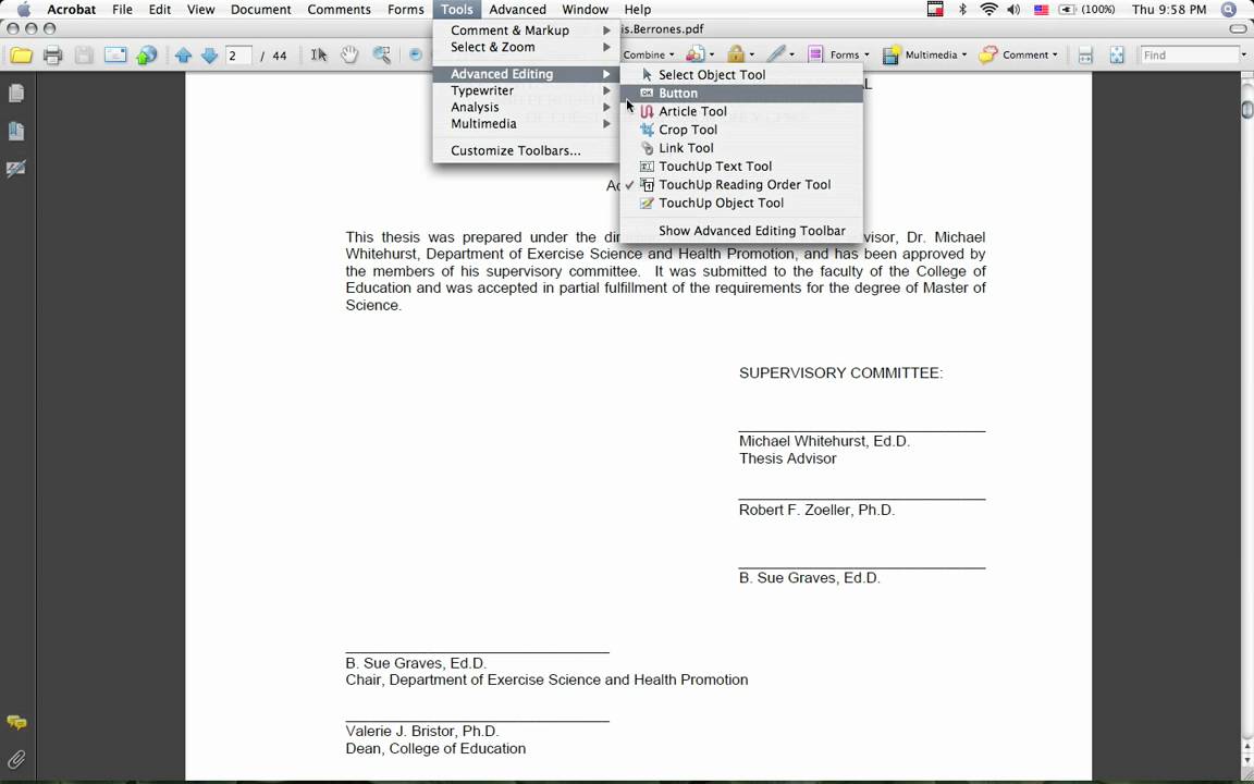 how to edit a pdf in adobe acrobat 7.0 professional
