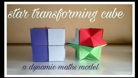 Star transforming cube | maths working model