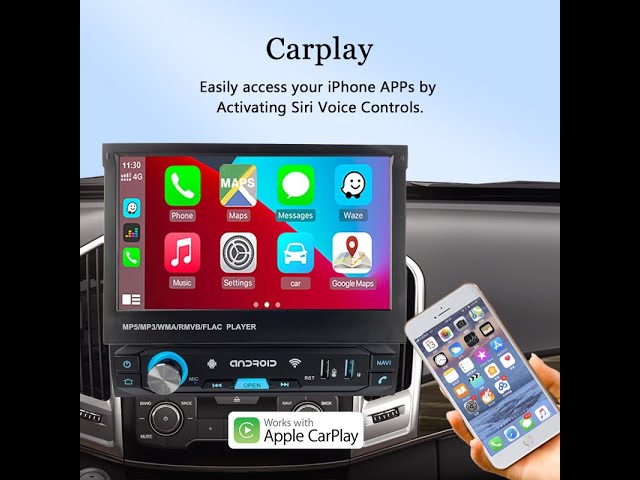 Car radio factory Single Din stereo with carplay and android auto 7 in–  EinCar Official Car Stereo Wholesale Factory Manufacturer