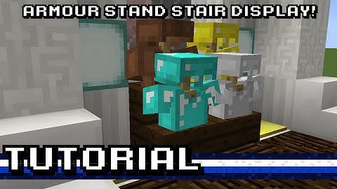 Minecraft: Armour Stand Stair Display! [Tutorial]