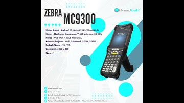 Zebra MC9300 El Terminali