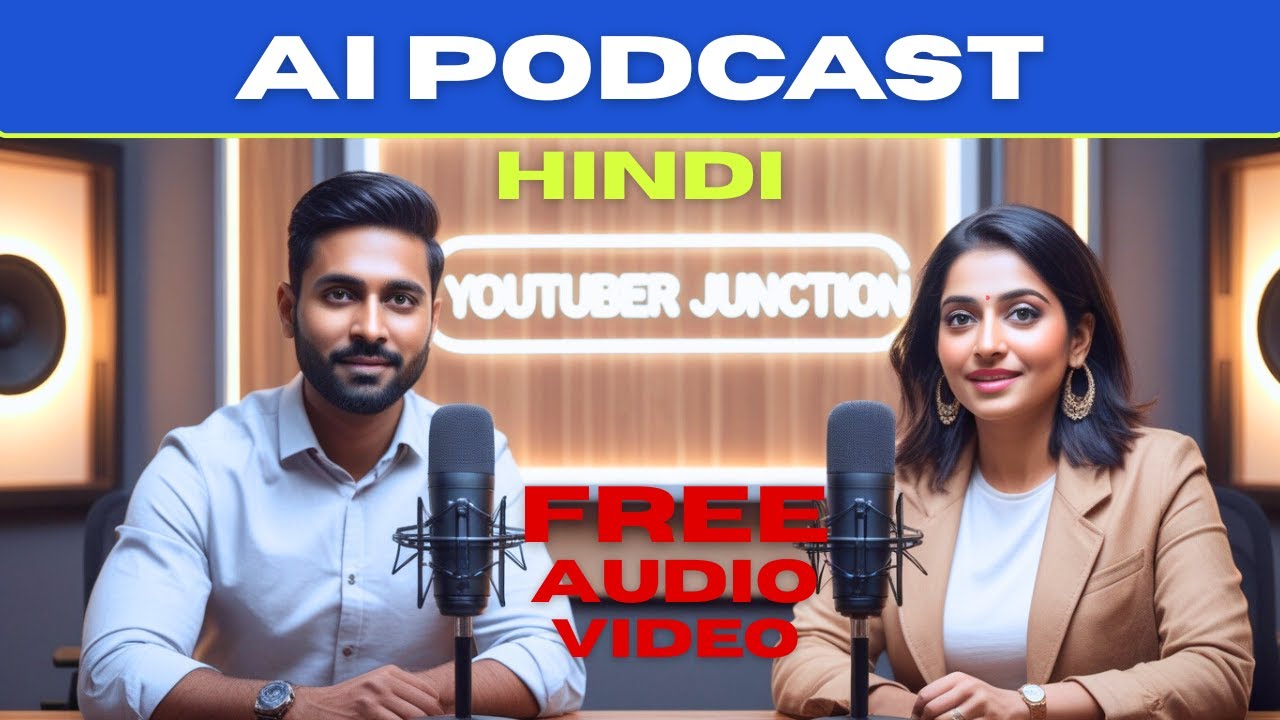 How to create AI PODCAST video for FREE UNLIMITED | free audio ...
