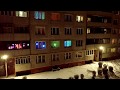 Новогодняя гирлянда экран на балкон на управляемых светодиодах ( 2019 НГ)