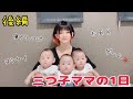 【密着】三つ子ママの1日！夕方バタバタするよね😂時間に追われるってこういうこと