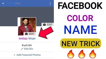 How to make color name facebook id new trick