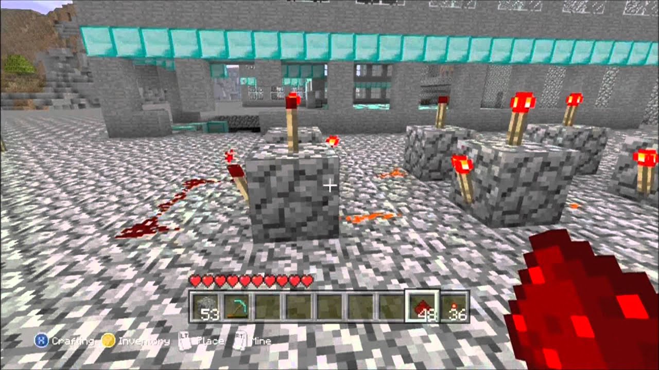 minecraft flashing redstone torches xbox YouTube
