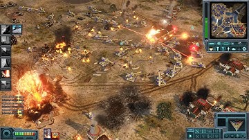 C&C Red Alert 3: Generals Evolution Mod BETA 0.3 - US Laser VS. China Tank | Sand Serpant