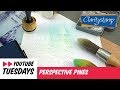 Stencilling How To - Perspective Pines