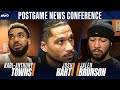 Karl-Anthony Towns, Josh Hart, Jalen Brunson and Miles McBride on ending Knicks’ four-game slide