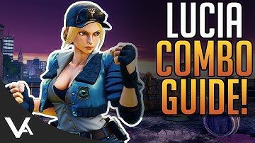 SFV - Lucia Combos! Essential Combo Tutorial Guide For Street Fighter 5 Arcade Edition Season 4