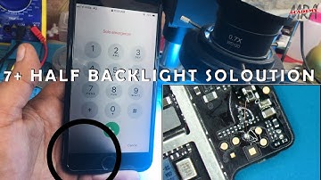How to Solve 7+ Half Backlight with Jumper by MRA Academy  || iPhone repair || MRA ACADEMY ||