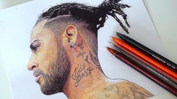 NEYMAR JR DRAWING | NEW HAIR STYLE 2018