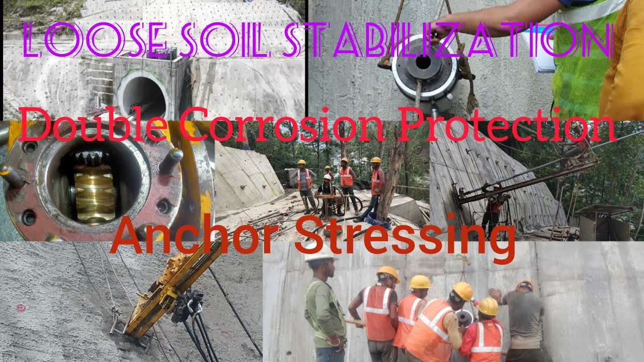 Loose Soil Stabilization|| DCP Anchor Stressing|| Slope Protection|| Railway Tunnel Project||