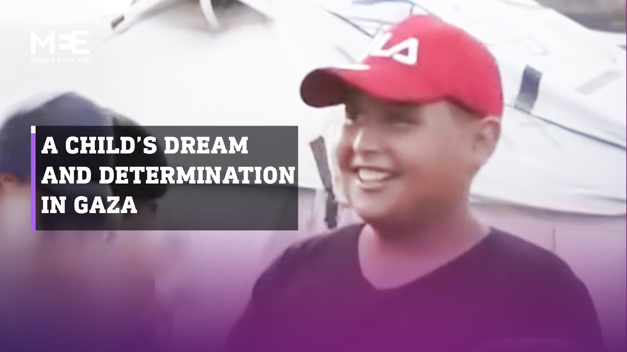 Displaced Gaza child dreams of becoming a neurosurgeon despite war