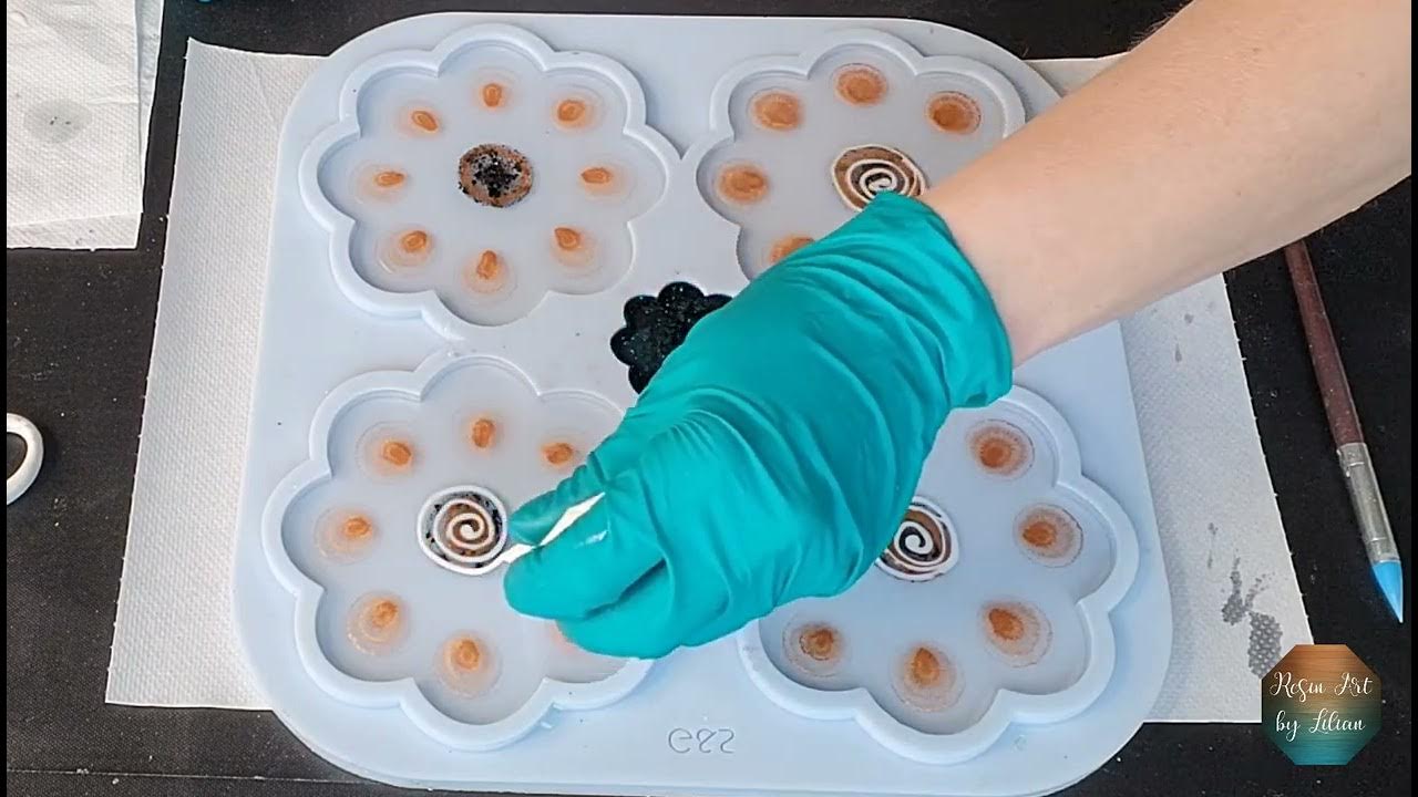 Klassische Epoxidharz Blumen mit Kupfer 🌸 Classic resin flowers with copper YouTube