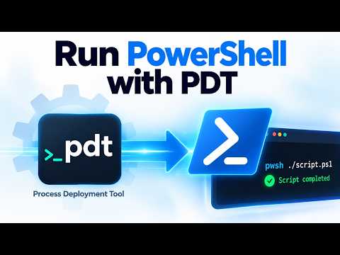 PDT runs PowerShell