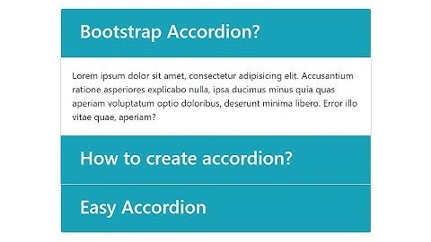 Bootstrap 4 accordion 2019