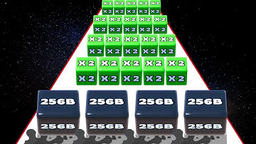 Jelly Run 2048 vs Numbers Run - Satisfying ASMR Gameplay (Noob vs Pro vs Hacker)