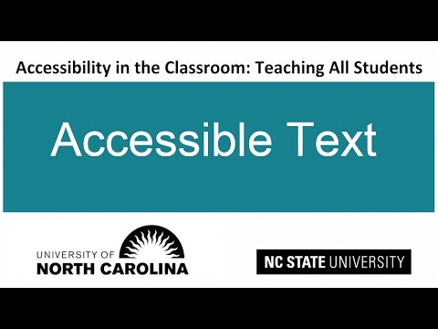 Accessible Text