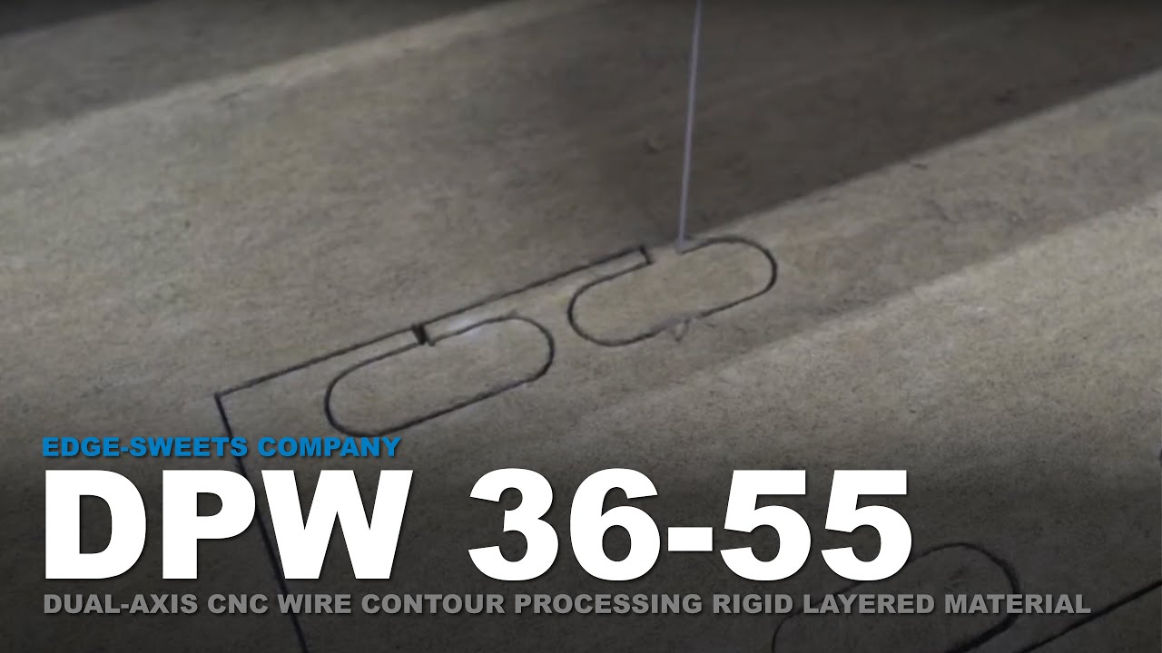 DPW 36-55 - Dual-Axis CNC Wire Contour Saw Processing Layered Rock Wool/Gypsum Board | Edge-Sweets