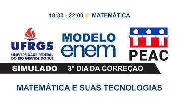 Correção do Simulado ENEM 2025 - 3º dia - Matemática