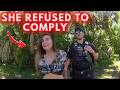 She Refused To Comply After Destroying A Motel...