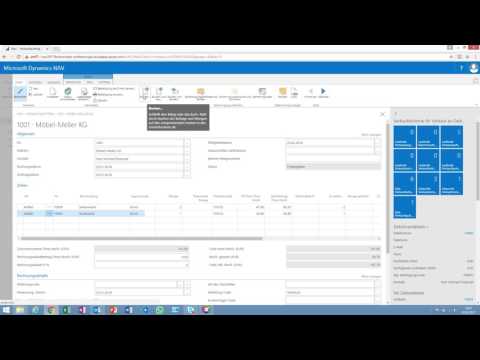 Auftragserfassung in Microsoft Dynamics NAV