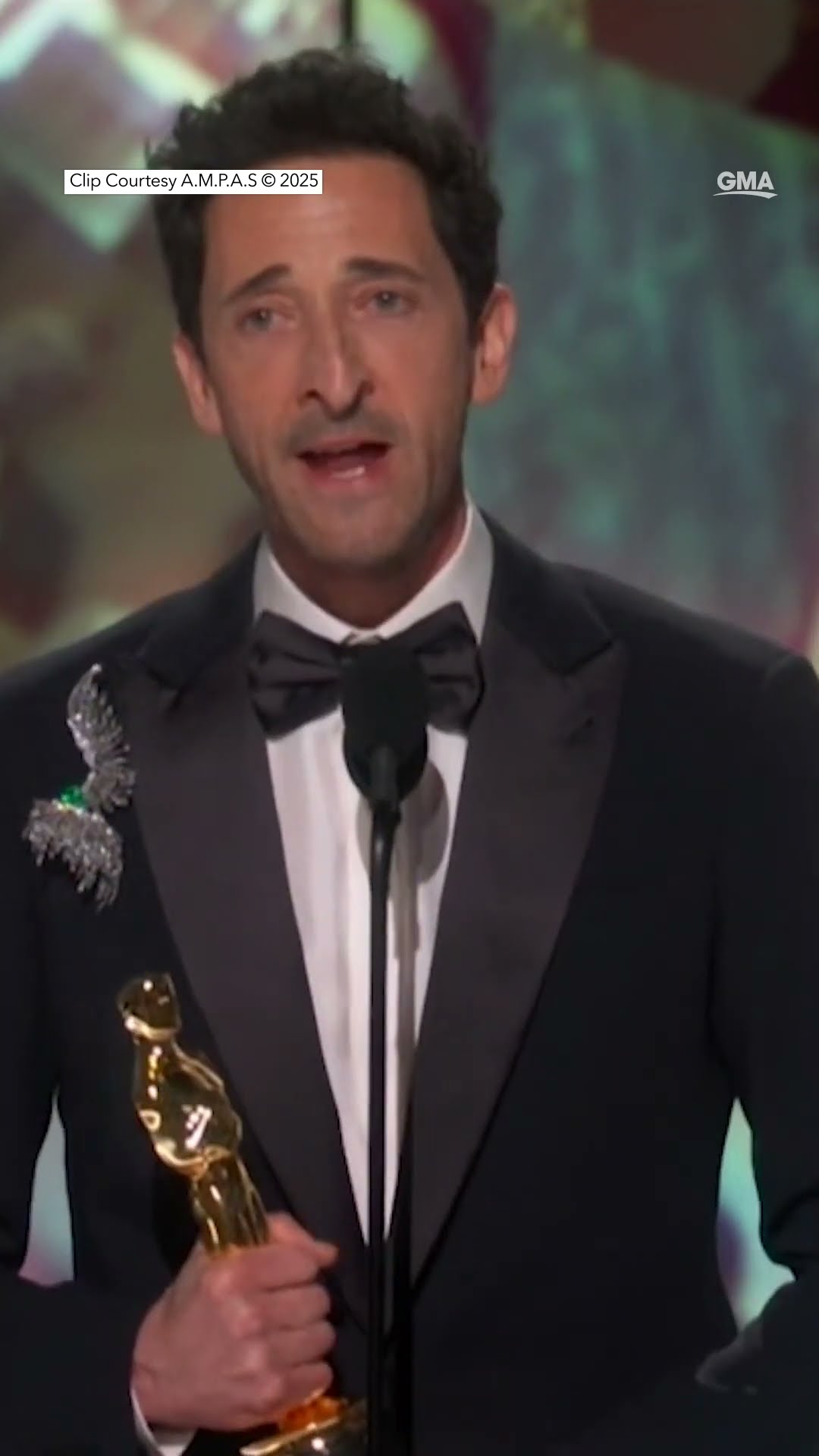 Adrien Brody wins 2nd Oscar for 'The Brutalist'