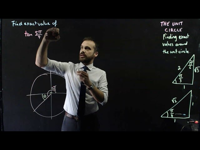 Finding exact values of trig ratios around the unit circle