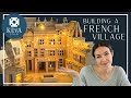 Building a beautiful french village with wooden toy blocks  keva planks