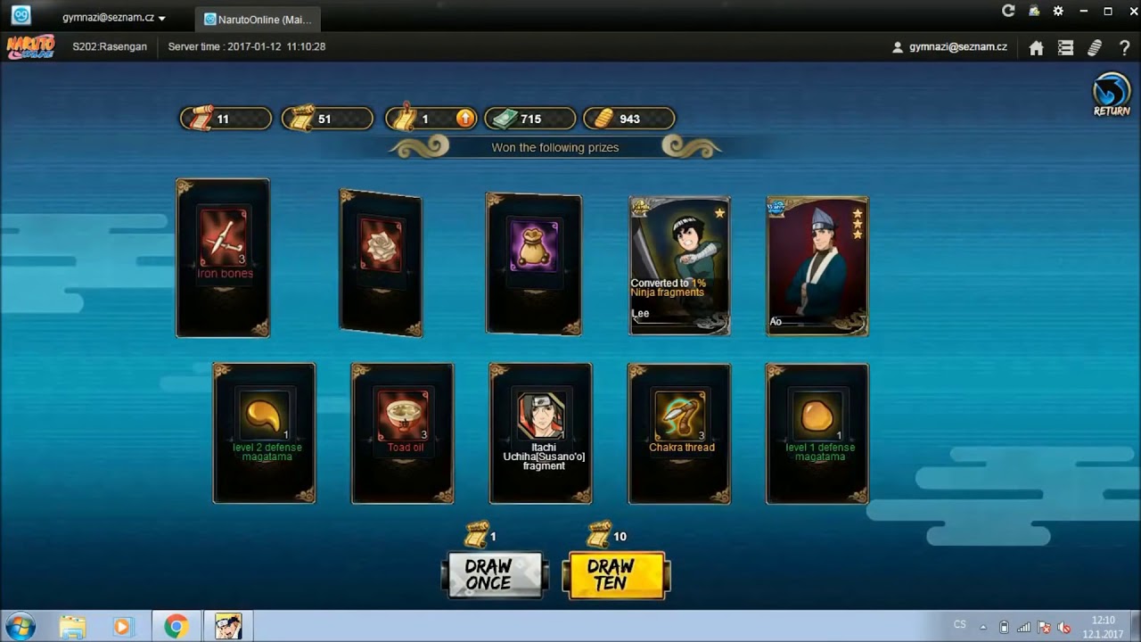 Naruto Online 120 Seals vs Five Kage Treasure