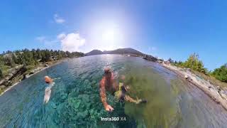 Quick Dip in Emma Lake 