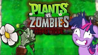 Tratando de Jugar al INFIERNO DE Plants Vs Zombies Hard Mode