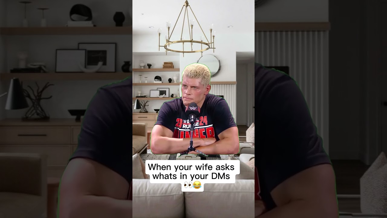 Whos sliding in your DMs? 😁 #codyrhodes #dms #foryou