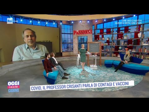 Rai1 - Covid, Il professor Crisanti parla di contagi e vaccini