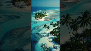 India’s Hidden Paradise 😍 | Lakshadweep Drone View 🇮🇳 #shorts #trending #travel #lakshadweep #nature
