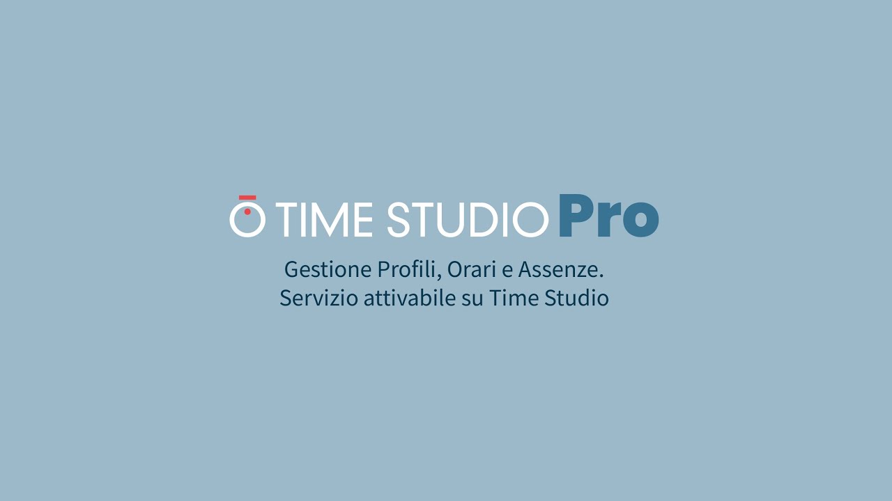 Time Software Pro Time Studio PRO – Il software avanzato per la gestione presenze - YouTube
