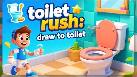 🚽 Toilet Rush: Draw to Toilet (Throw)– All Levels 1-24 Gameplay Walkthrough (Funny Puzzle Game)