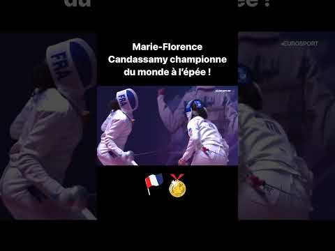 Le jour de gloire pour Marie-Florence Candassamy championne du monde à l’épée #shorts #escrime
